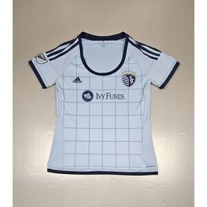 Adidas Sporting Kansas City Soccer Jersey Womens Medium. Climacool‎ Blue Kit